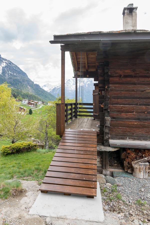 korn-stadel ARIDA PRATA natur pur Grächen Exteriör bild